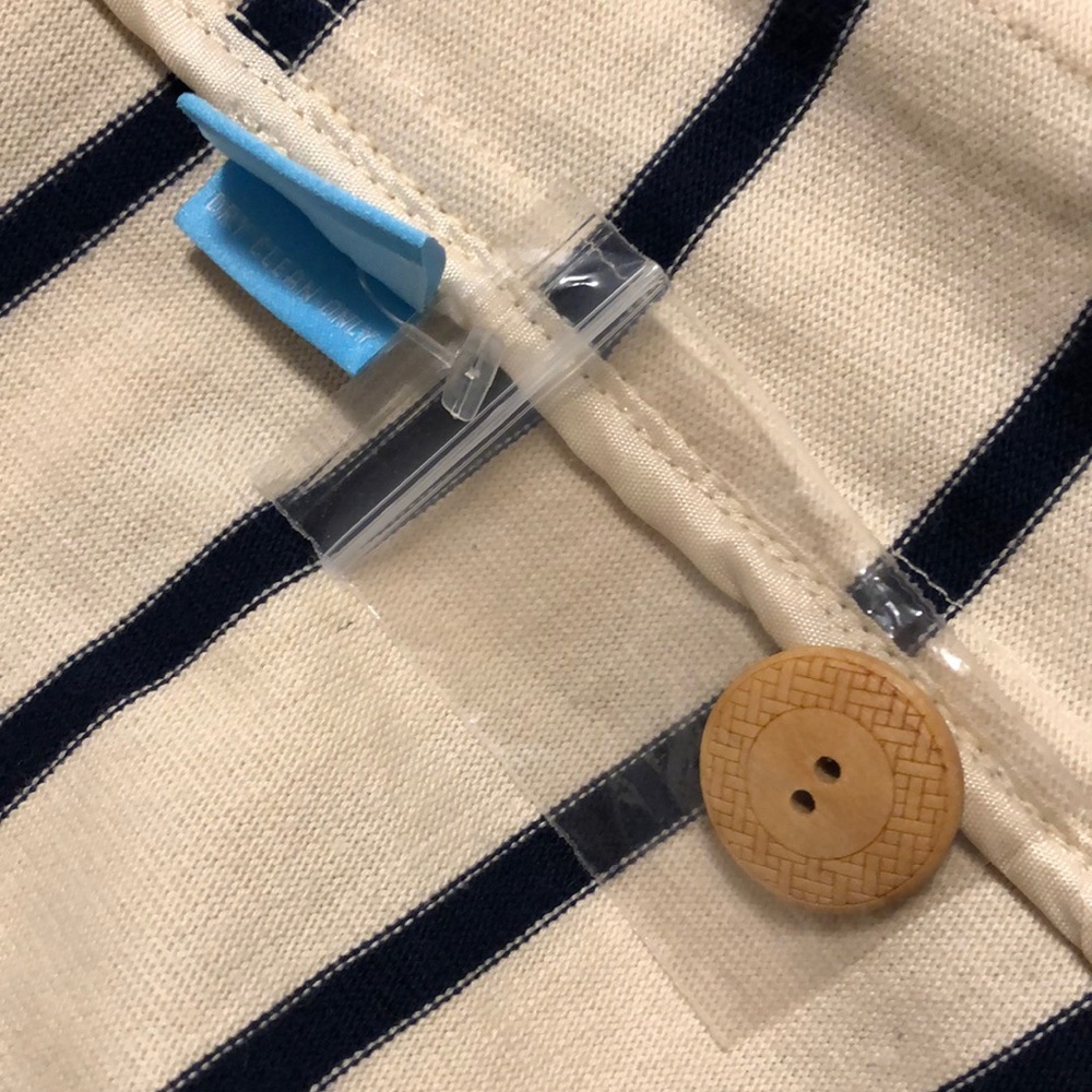 J. McLaughlin Blazer Cream+Navy (M) - Picture 4 of 9
